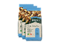 Drei Packungen Alesto Studentenfutter Classic Nuss-Frucht-Mischung.