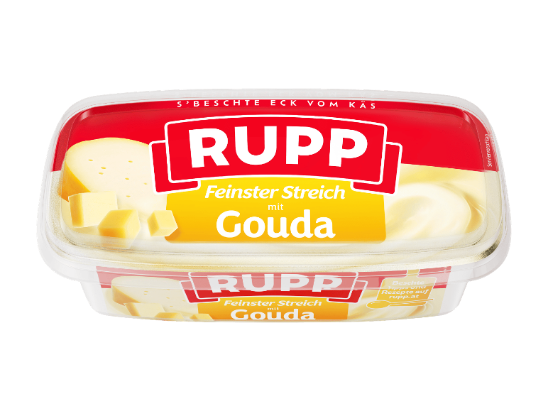 Feiner Schmelzkäseaufstrich mit Gouda im Kunststoffbecher