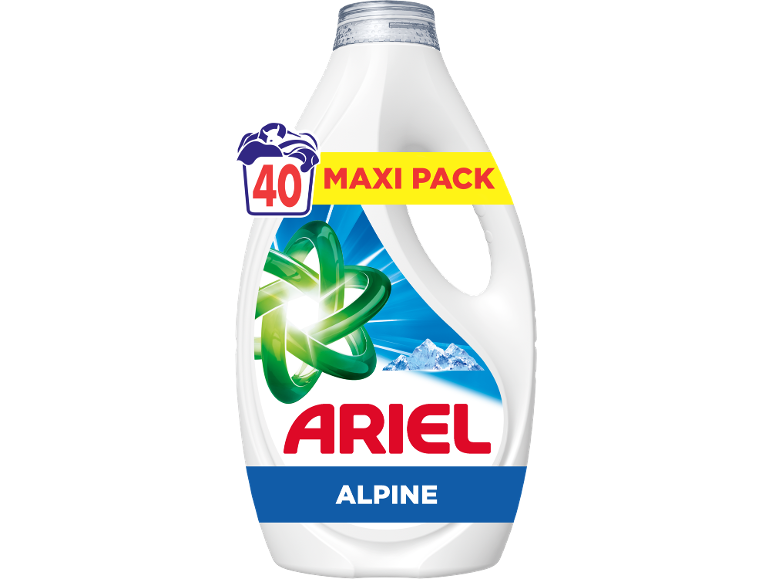 Ariel Alpine Flüssigwaschmittel Maxi Pack für 40 Waschladungen
