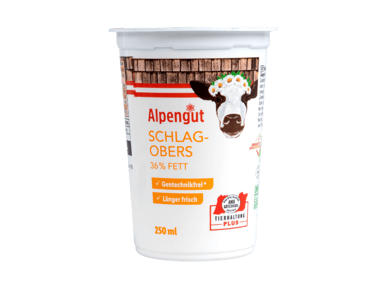 Alpengut Schlagobers mit 36 % Fett, 250 ml