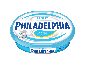 Philadelphia Light Frischkäse in der Verpackung, mit der griechischen Aufschrift 'ΠΛΟΥΣΙΑ ΓΕΥΣΗ, 30% ΛΙΓΟΤΕΡΑ ΛΙΠΑΡΑ'