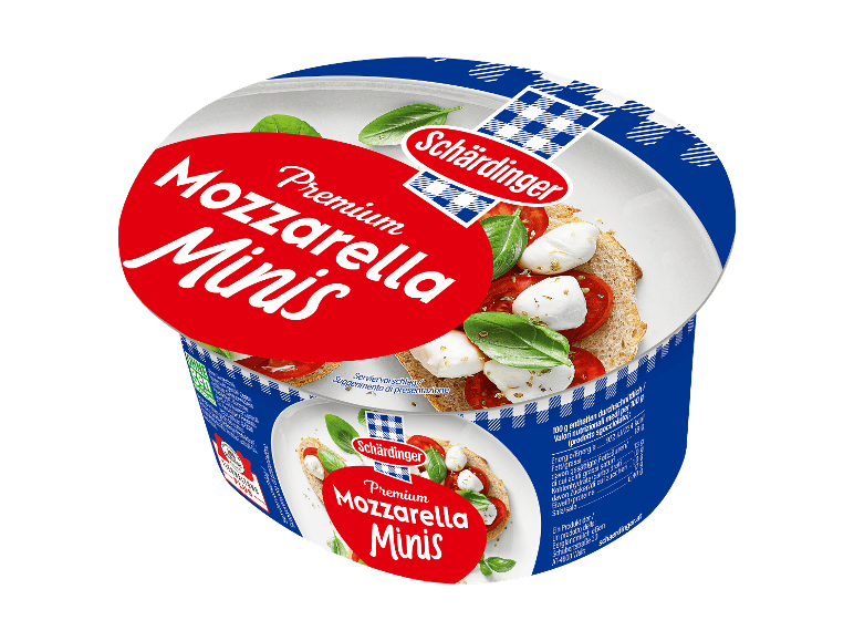 Mini-Mozzarella im Becher.