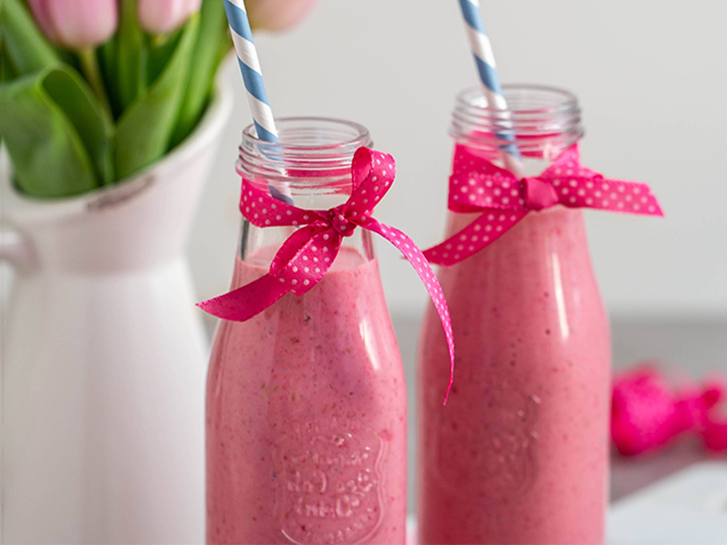 Süßer Valentinstag-Smoothie