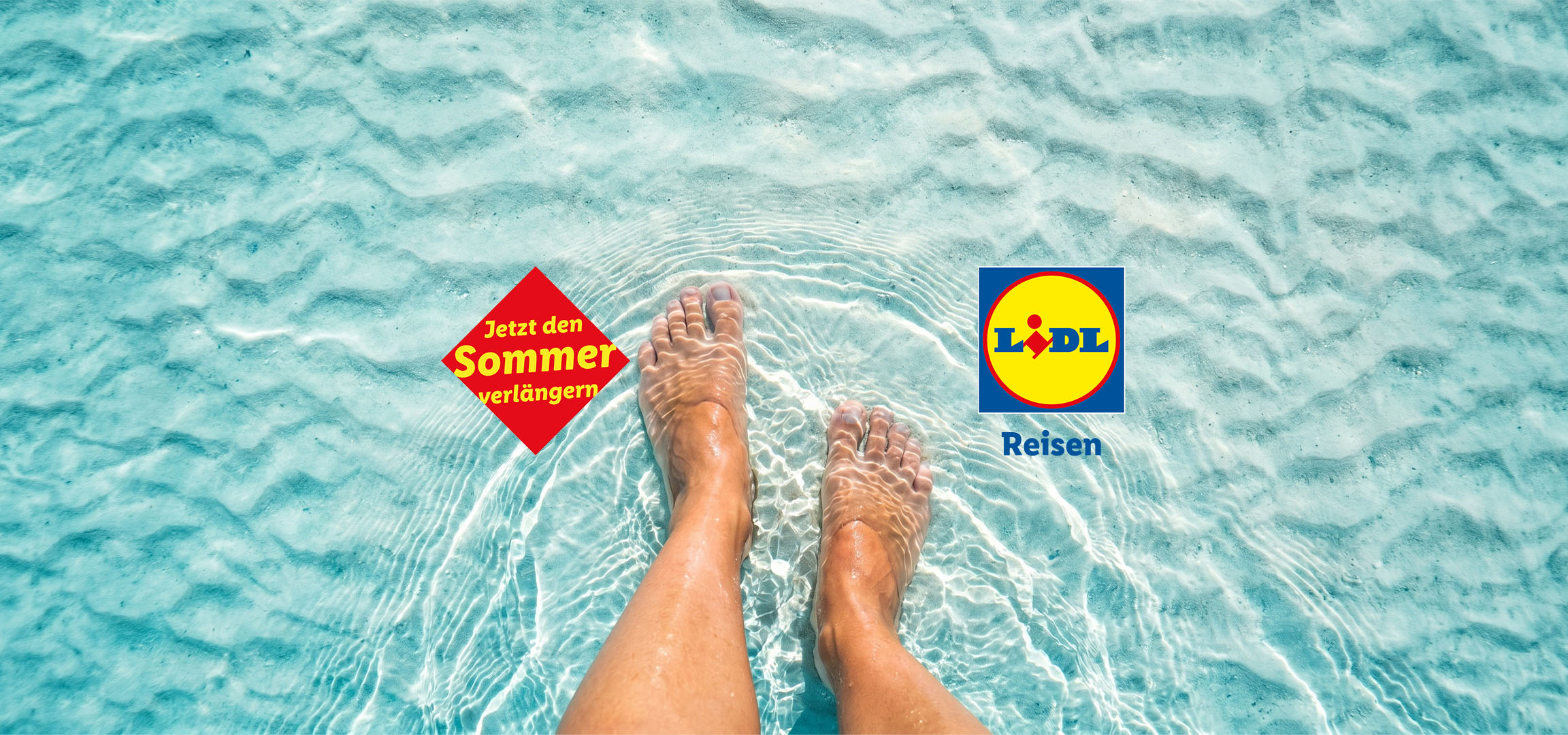 Füße im Wasser. Lohnt sich.