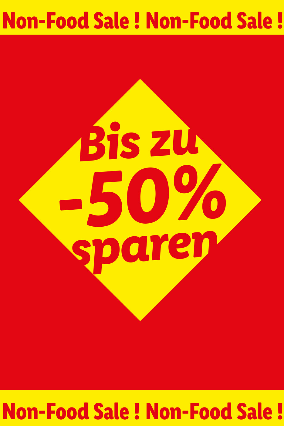 Non-Food Sale: Bis zu 50% sparen auf Non-Food Artikel.