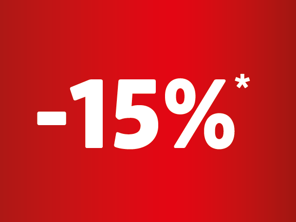 -15% Rabatt