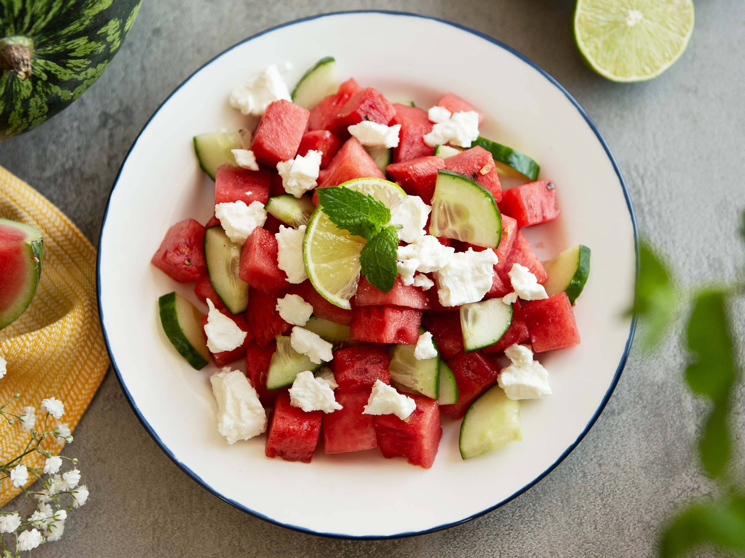 Wassermelonensalat mit Feta