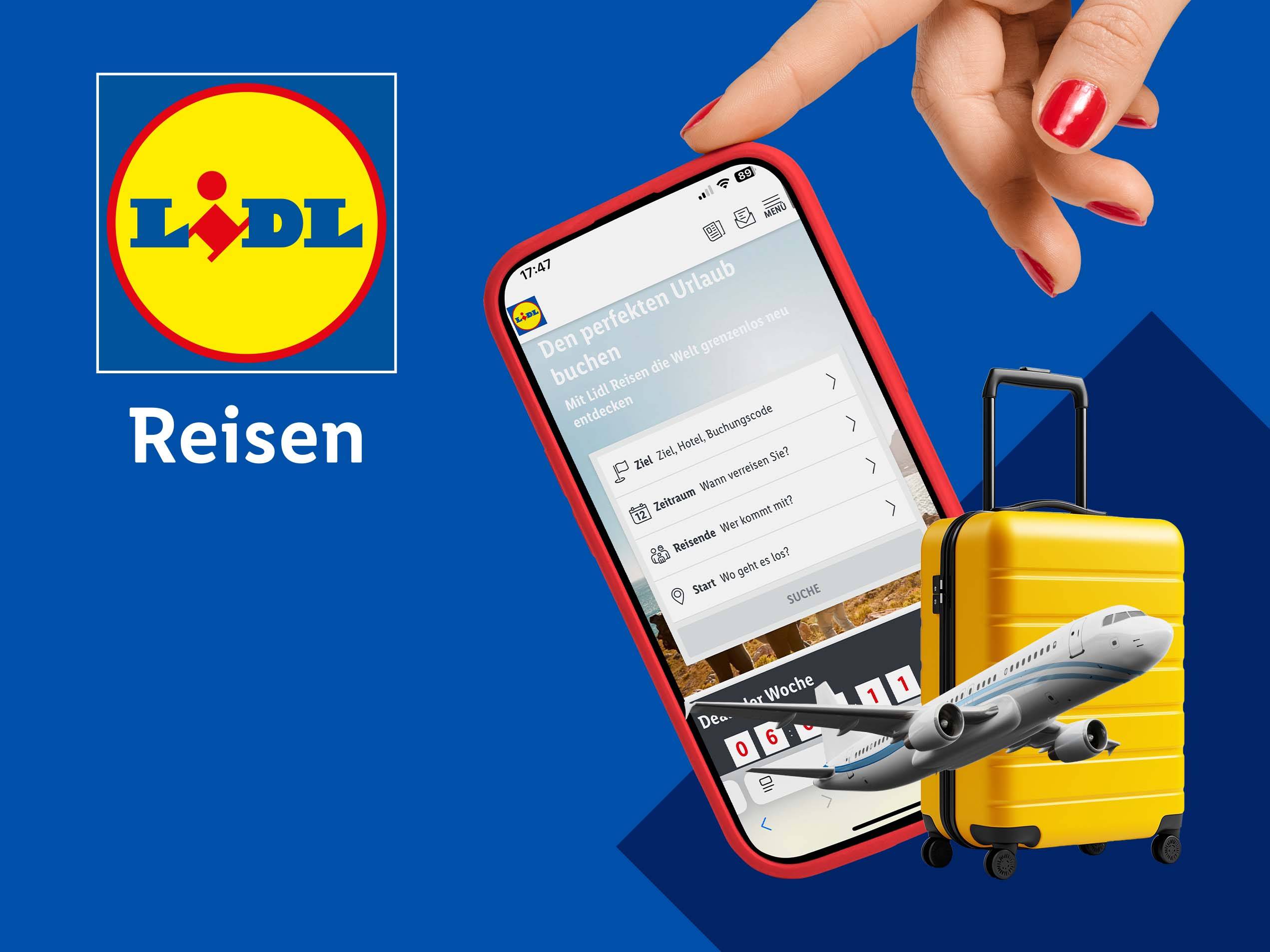 Lidl Reisen App: Buchen Sie Ihren perfekten Urlaub mit dem Smartphone.