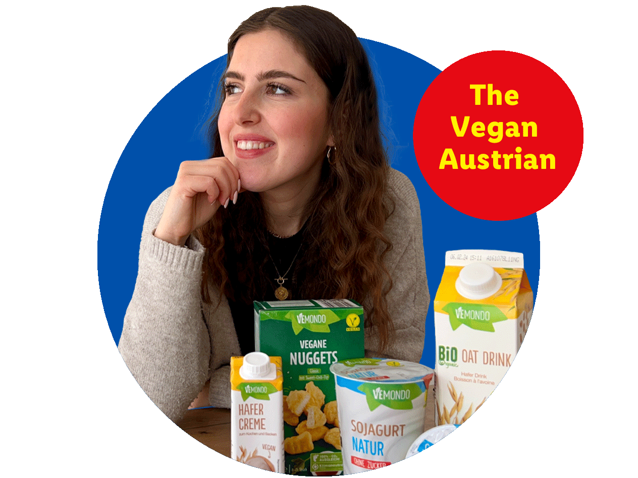 Die Vegan Austrian präsentiert Vemondo Produkte: vegane Nuggets, Hafercreme, Sojajoghurt und Haferdrink.