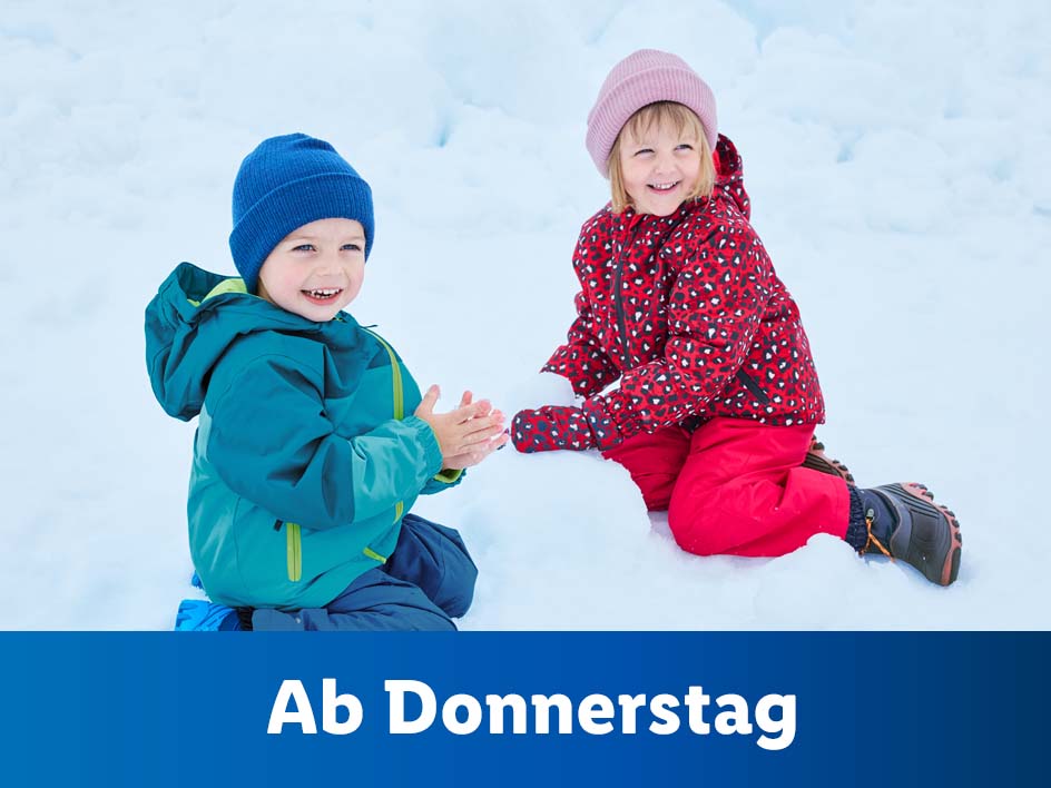 Warm eingepackt in den Schnee