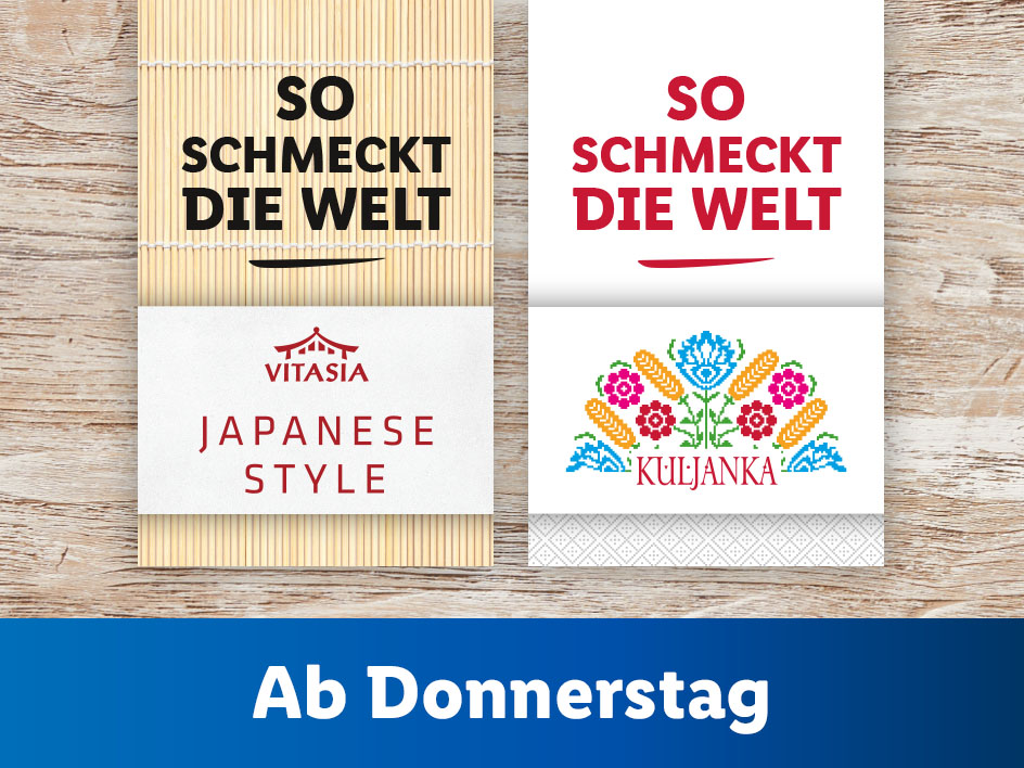 VitAsia Japanese Style und Kuljanka Produkte ab Donnerstag erhältlich.
