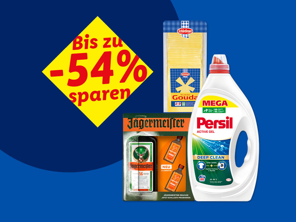 Jägermeister, Persil, und Gouda Käse im Angebot mit bis zu 54% Rabatt.