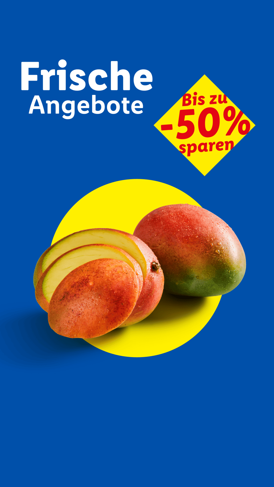 Frische Angebote: Mangos mit bis zu 50% Rabatt.