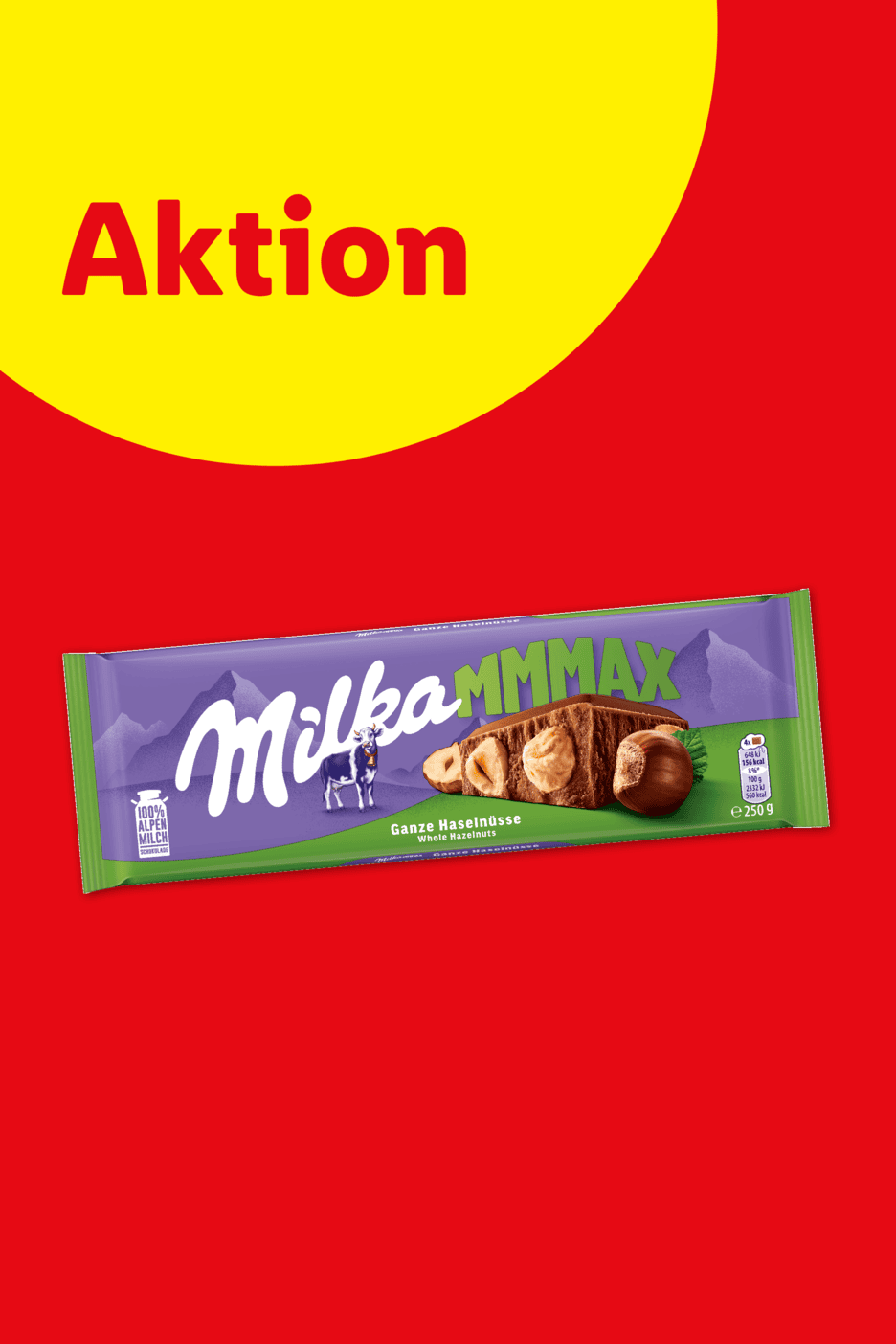 Aktion: Milka MMMAX Ganze Haselnüsse Schokolade