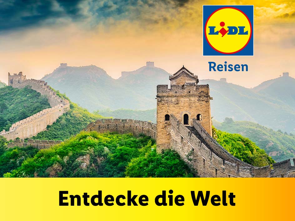 LIDL Reisen: China Reise, Chinesische Mauer.